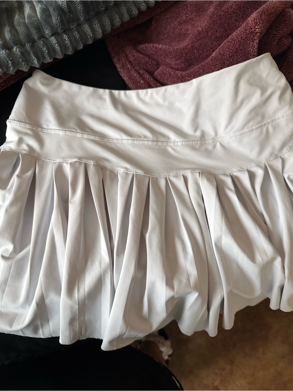 White Pleated Women's Skirt - Elegant Tennis Style
